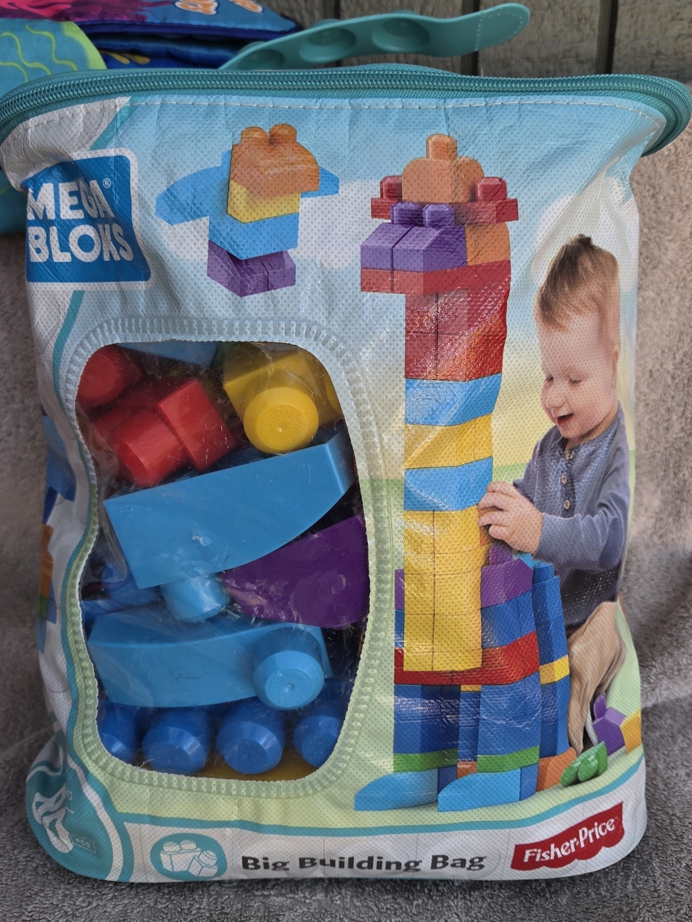 Fisher-Price Mega Bloks Big Building Bag *** Not Sure #of Pieces***